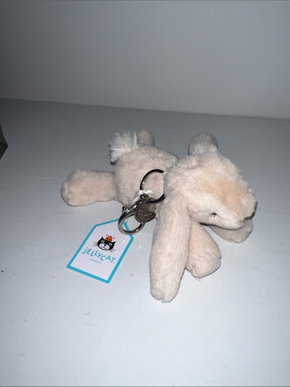Jellycat my name is smudge rabbit bag charm (retired)